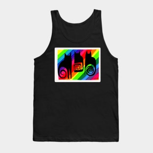 Three black cats Tank Top